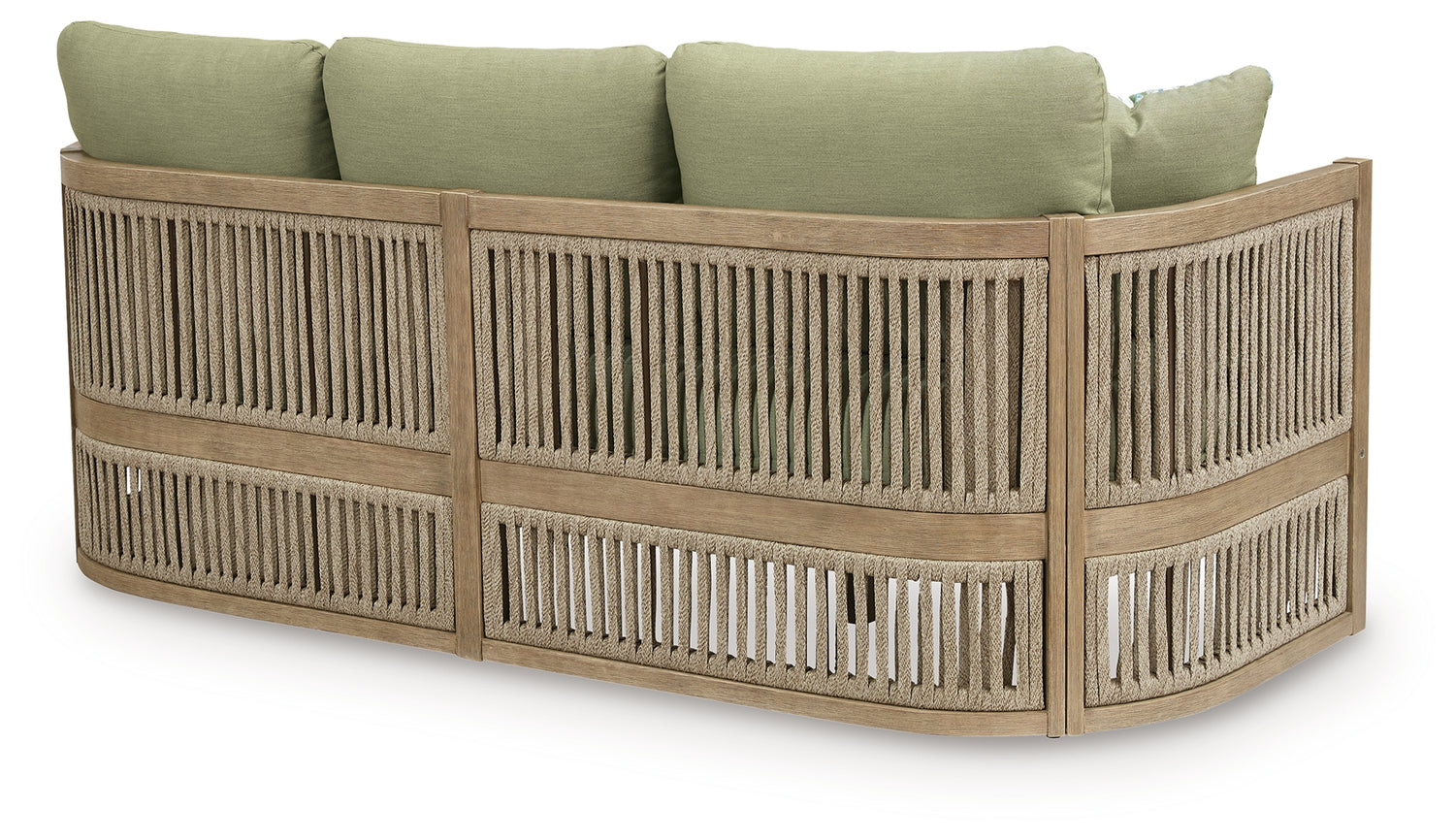 Vision Lane Beige/Green Outdoor Sofa with Cushion - PCP604-838
