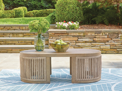 Vision Lane Beige Outdoor Coffee Table - PCP604-701