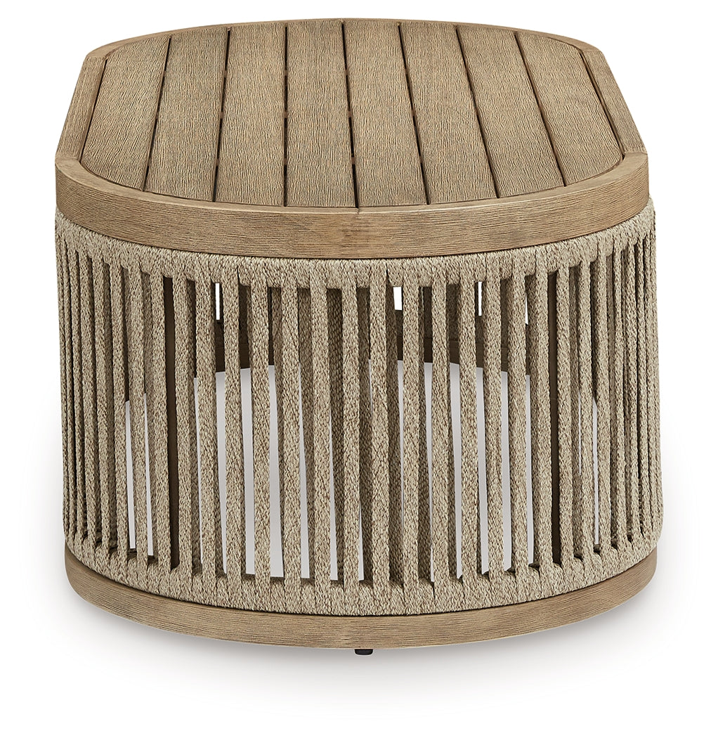 Vision Lane Beige Outdoor Coffee Table - PCP604-701