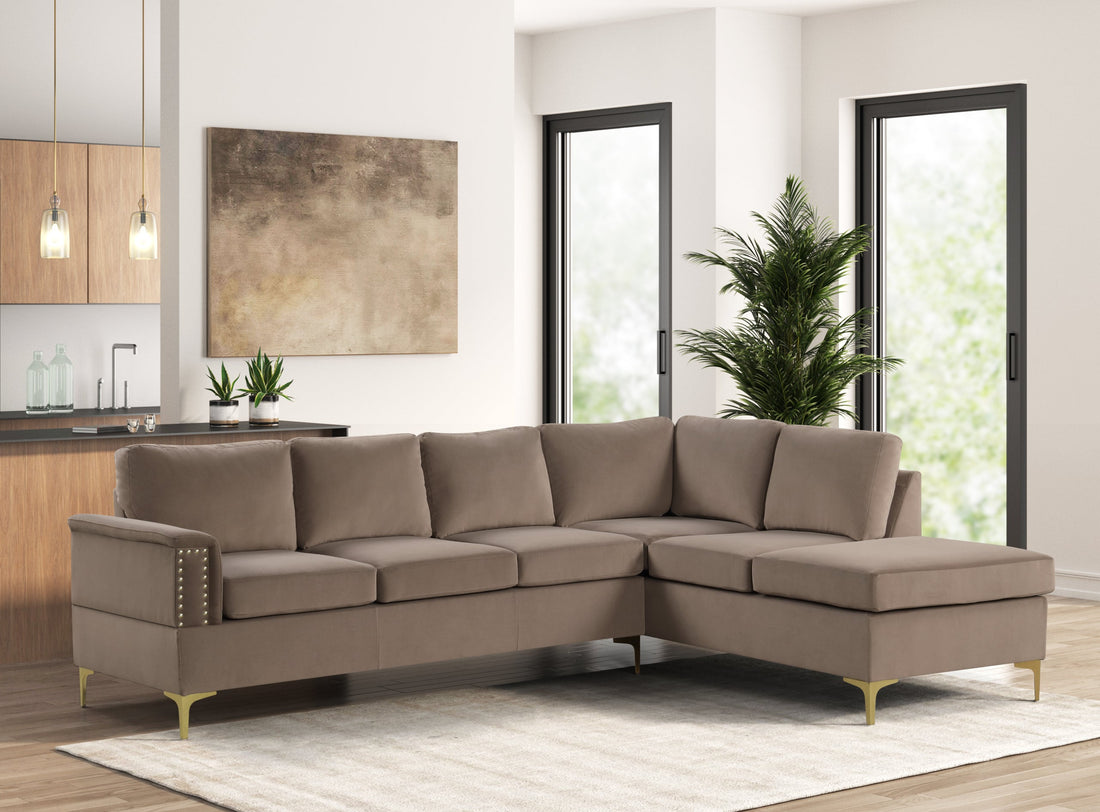 Vogue2 Latte Sectional - VOGUE2 LATTE