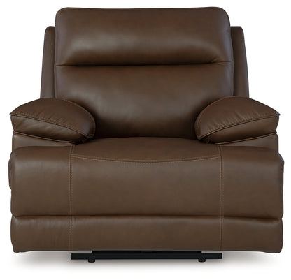 VonRyan Tobacco Power Reclining Sofa, Loveseat and Recliner - U10400U2