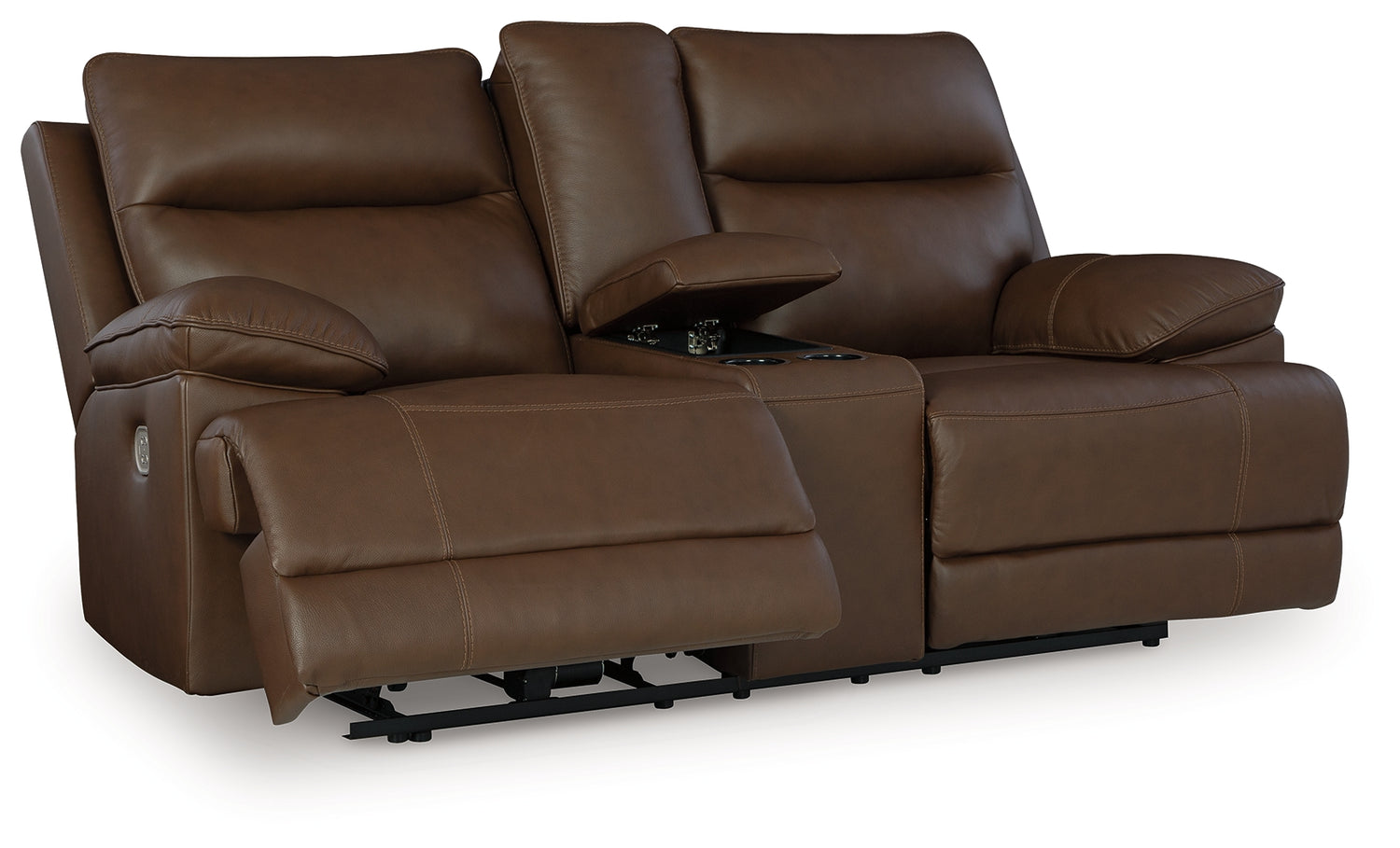 VonRyan Tobacco Power Reclining Sofa, Loveseat and Recliner - U10400U2