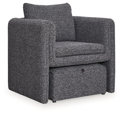 Vreni Charcoal/Black Accent Chair - A3000754