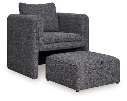 Vreni Charcoal/Black Accent Chair - A3000754