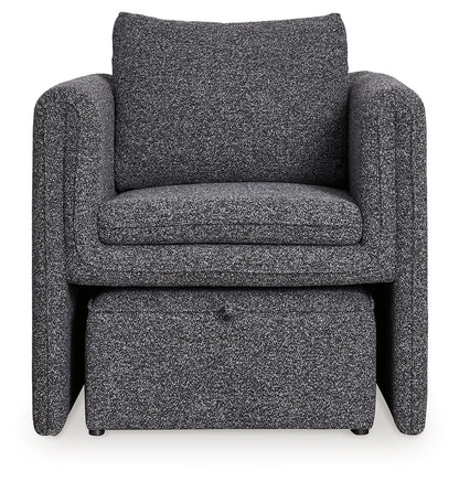 Vreni Charcoal/Black Accent Chair - A3000754