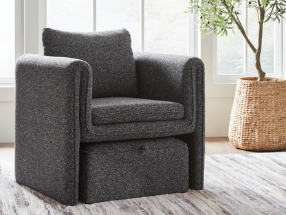 Vreni Charcoal/Black Accent Chair - A3000754