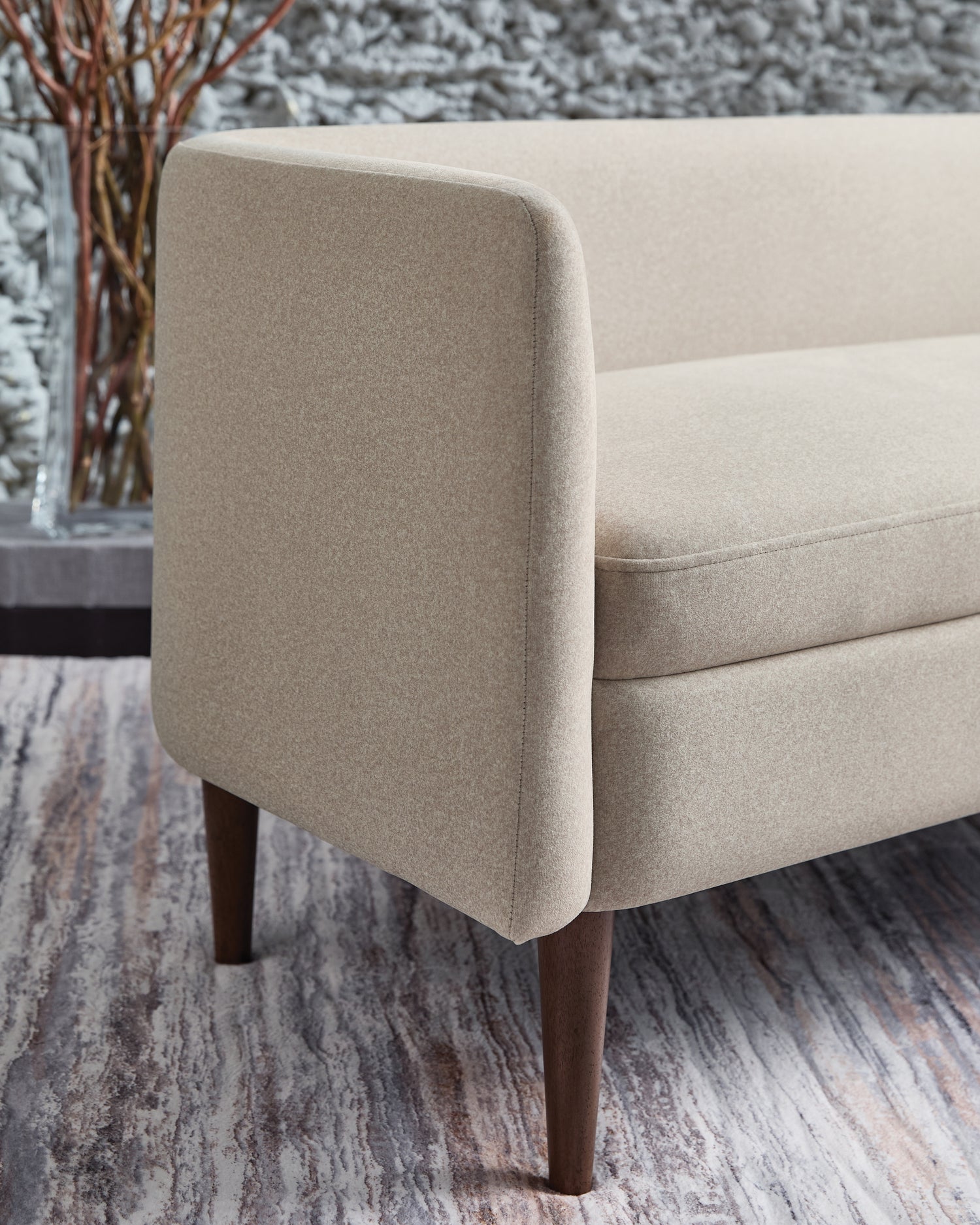 Wainner Beige Accent Bench - A3000756