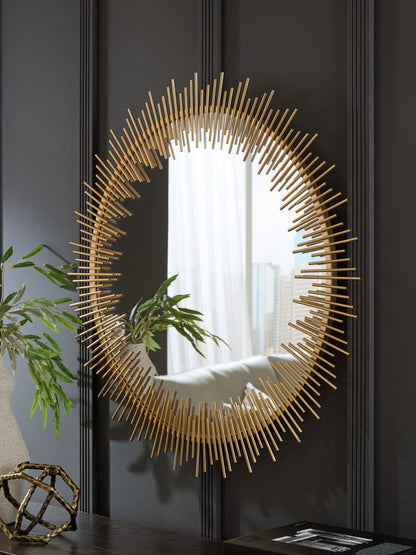Wainport Gold Finish Accent Mirror - A8010405