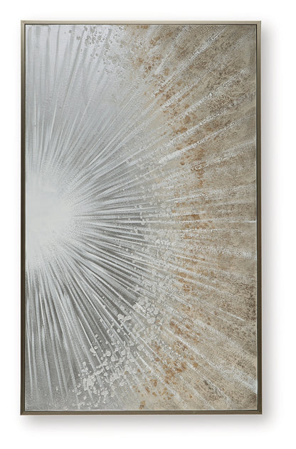 Waldard Gray/Taupe/White Wall Art - A8000501