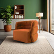 Walden Swivel Chair - Burnt Orange Velvet - SCH00500813