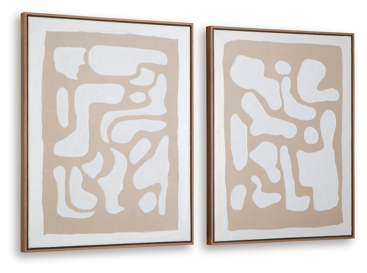 Waldett Beige/White Wall Art (Set of 2) - A8000503
