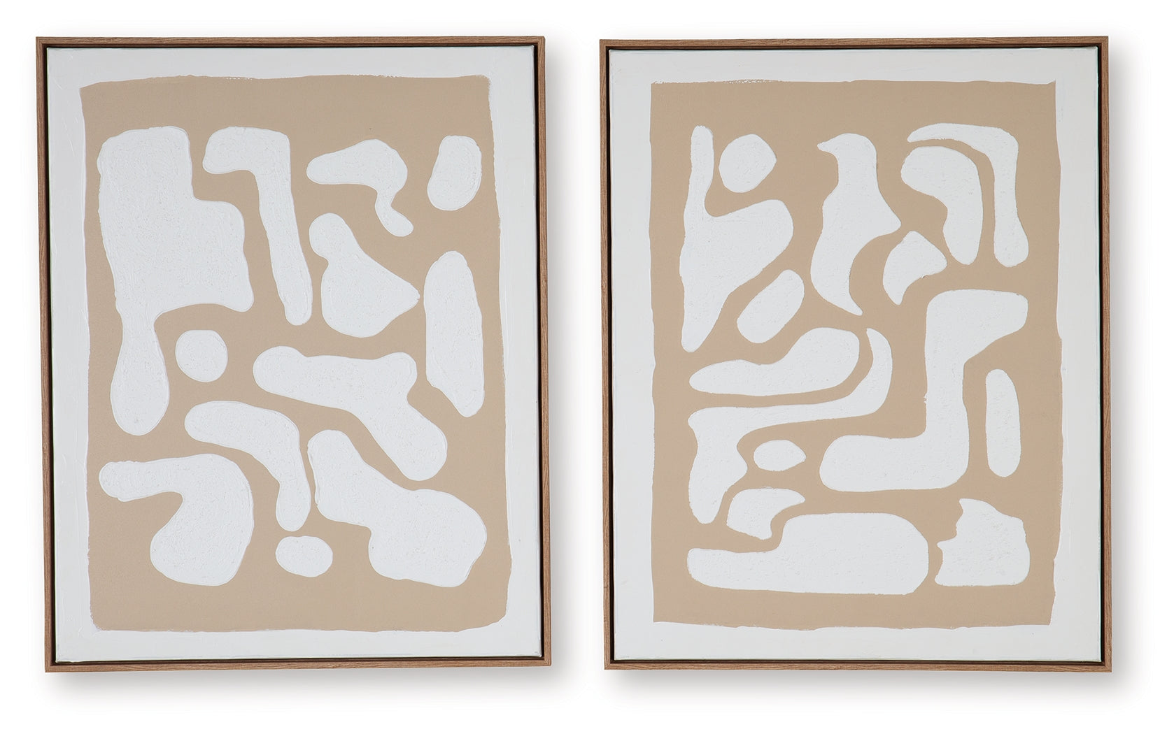 Waldett Beige/White Wall Art (Set of 2) - A8000503