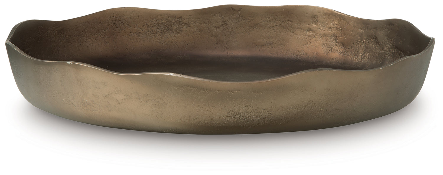 Wallmen Champagne Gold Finish Tray - A2000817