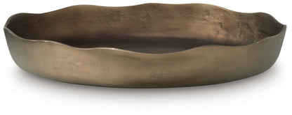 Wallmen Champagne Gold Finish Tray - A2000817