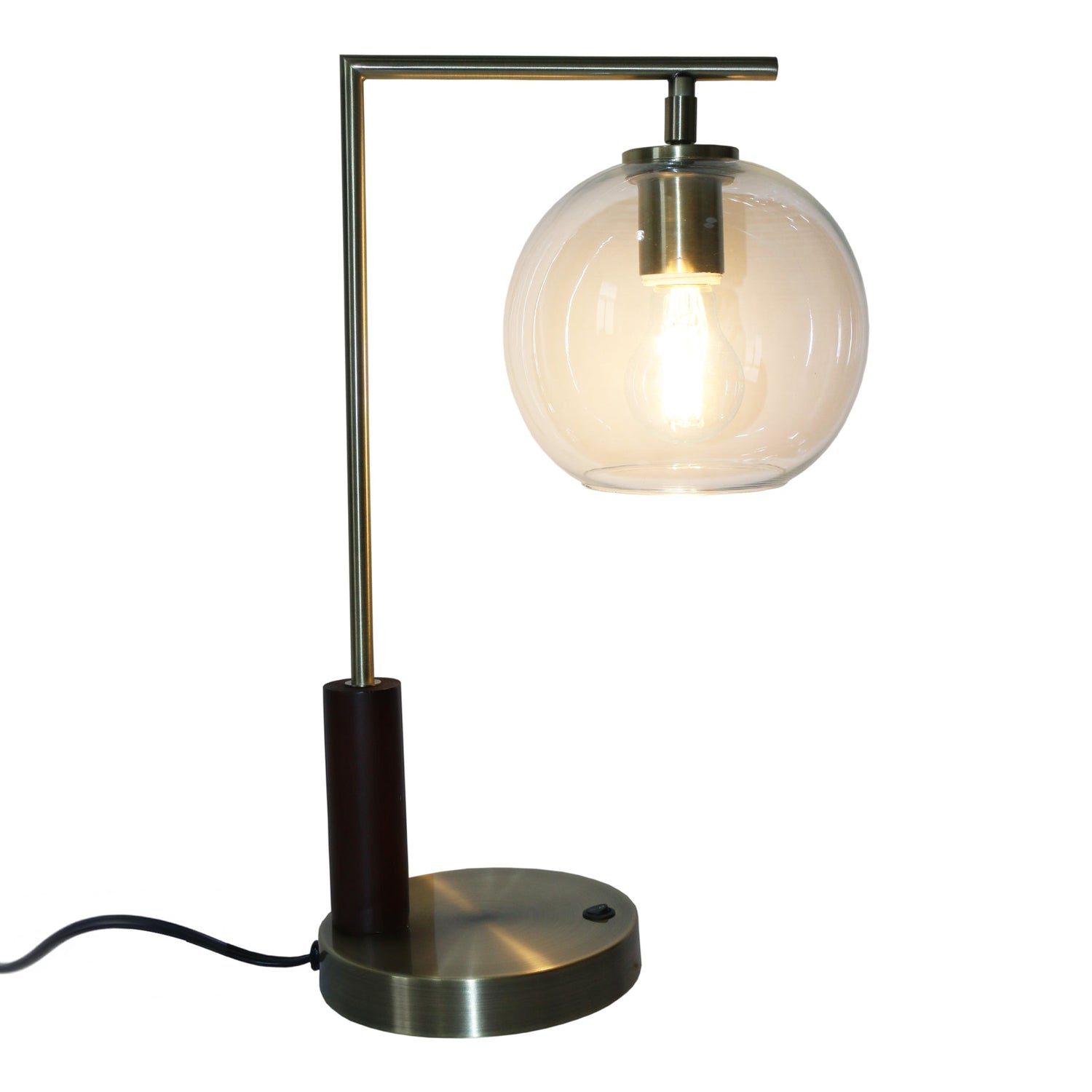 Wander Right Angle Glass Table Lamp - Bronze - TBL04202401