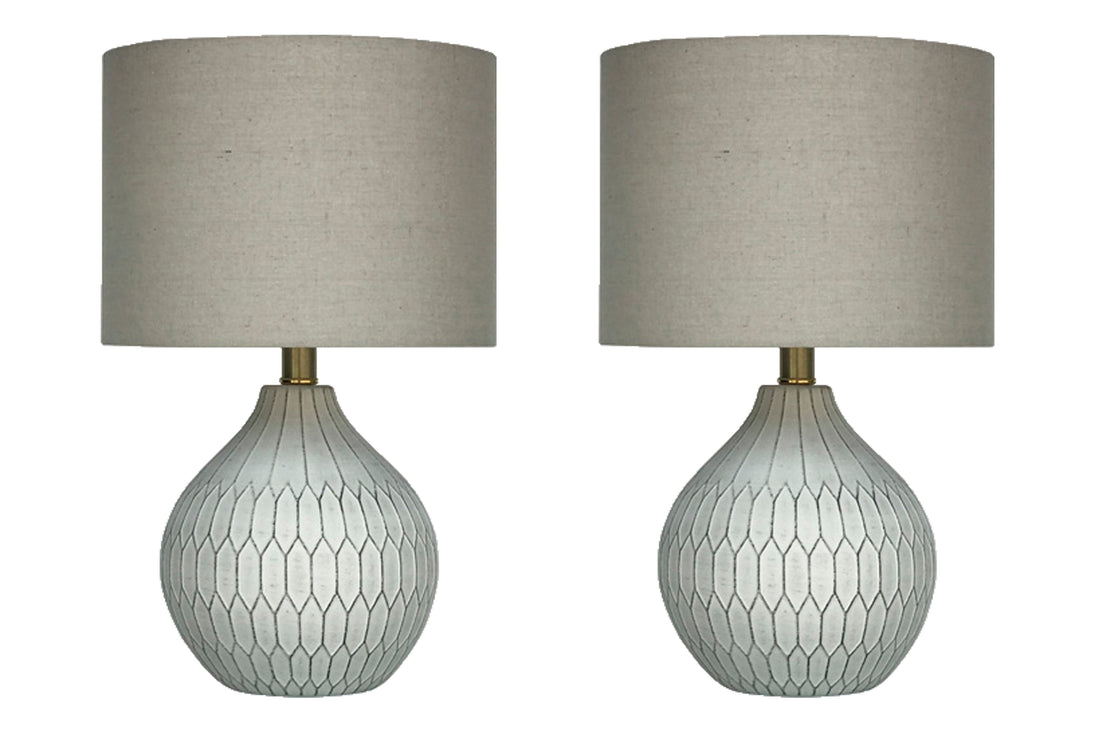 Wardmont 2-Piece Table Lamp Set in White - PKG010511