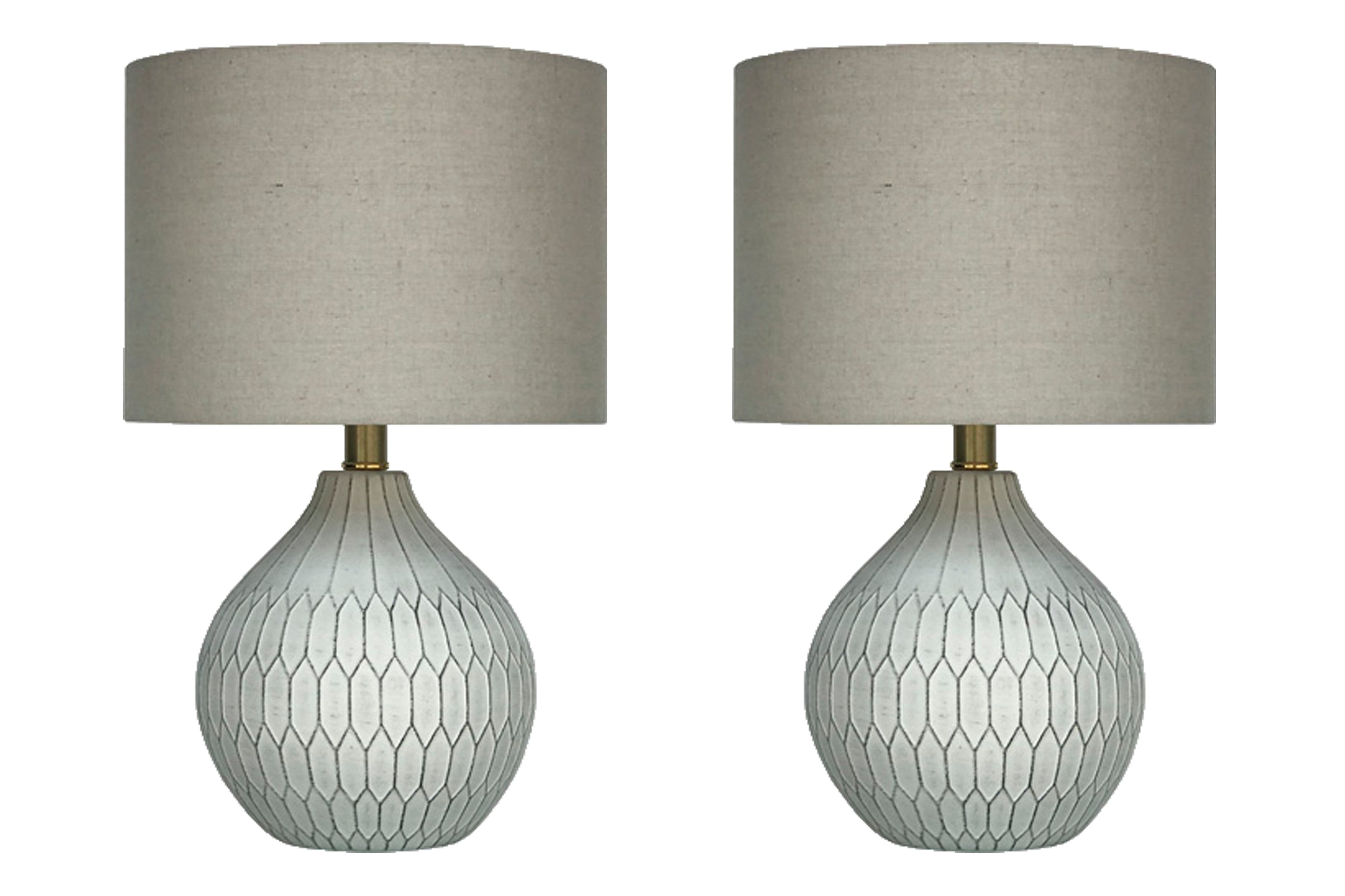 Wardmont 2-Piece Table Lamp Set in White - PKG010511