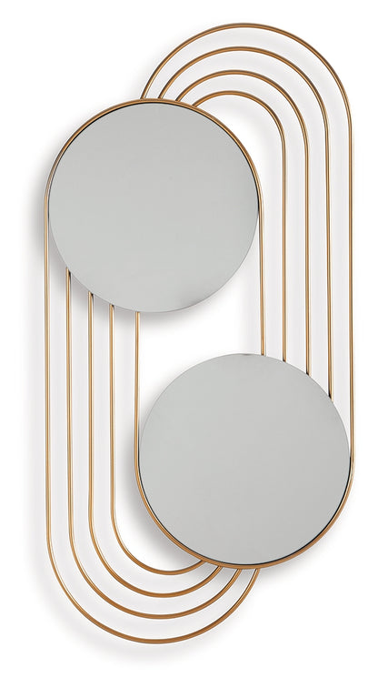 Warrenley Gold Finish Accent Mirror - A8010401