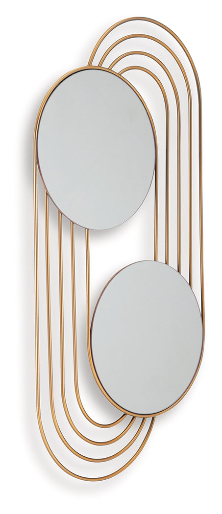 Warrenley Gold Finish Accent Mirror - A8010401