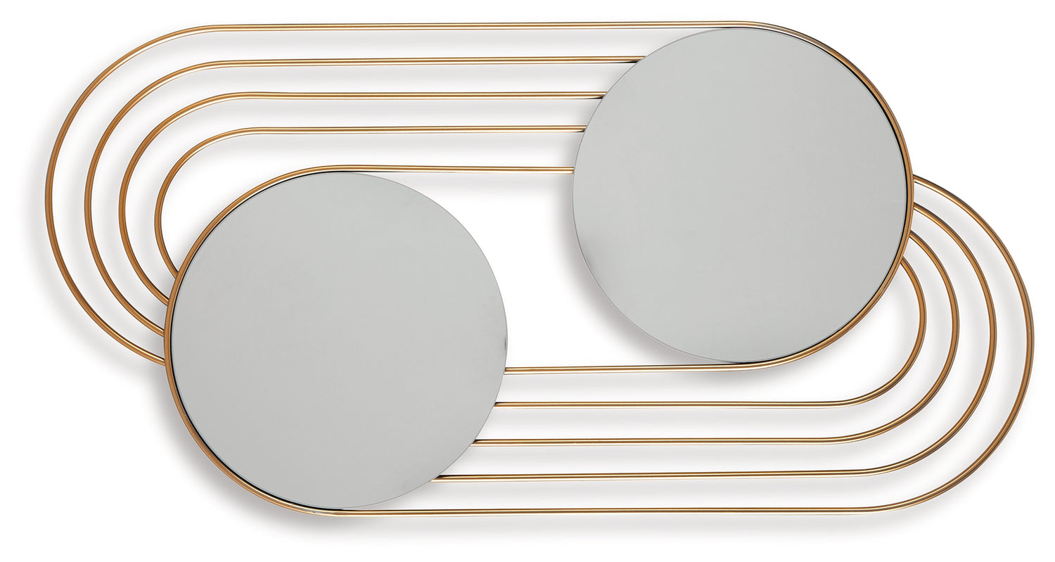 Warrenley Gold Finish Accent Mirror - A8010401
