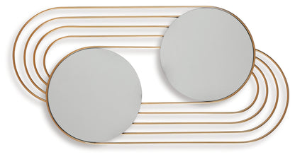 Warrenley Gold Finish Accent Mirror - A8010401