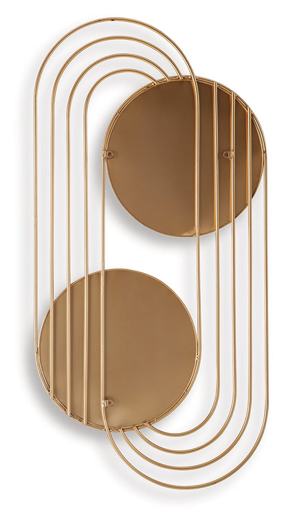 Warrenley Gold Finish Accent Mirror - A8010401