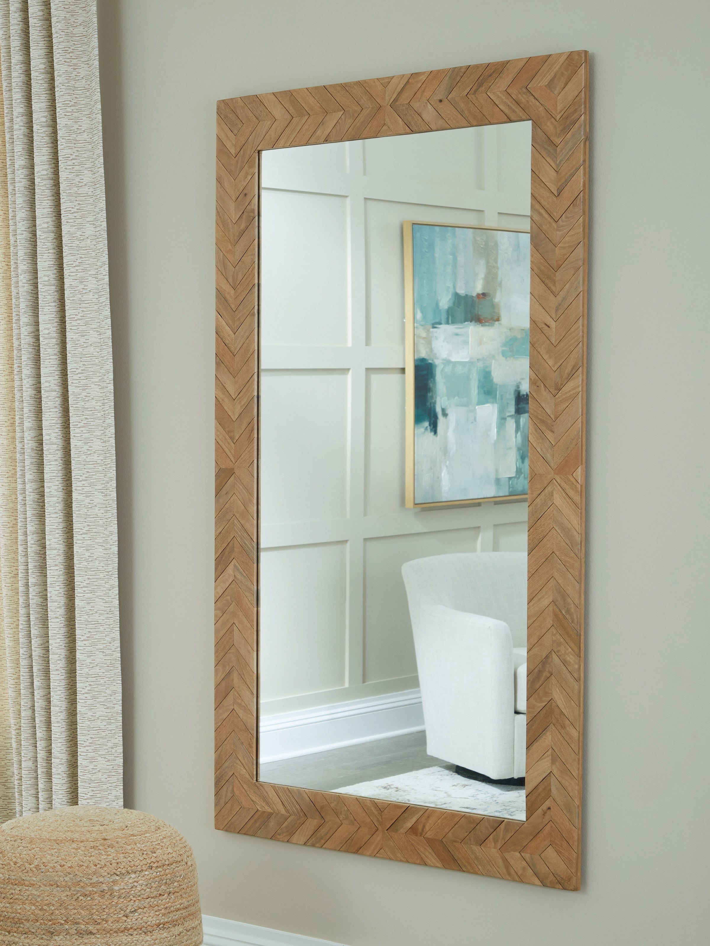 Waylane Brown Floor Mirror - A8010347