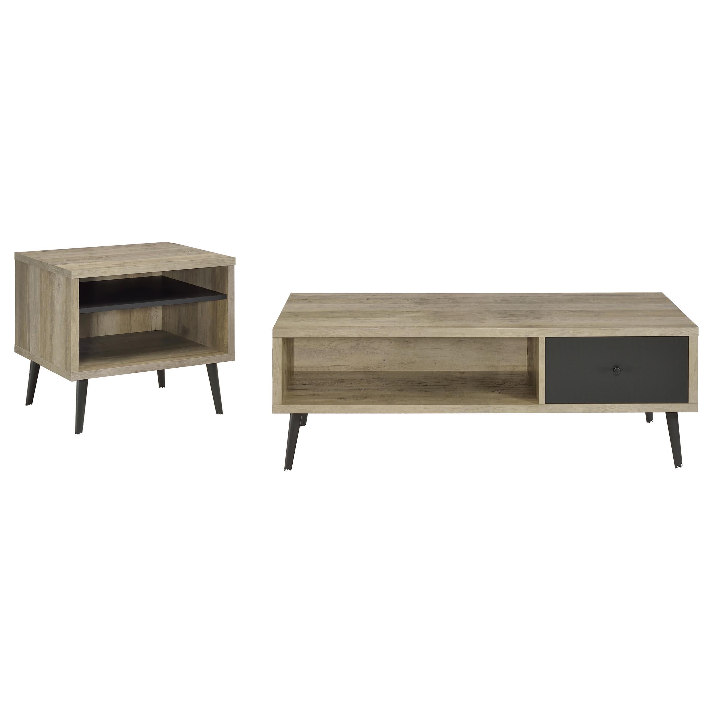 Welsh 2-piece Coffee and End Table Set Distressed Pine - 701038-S2