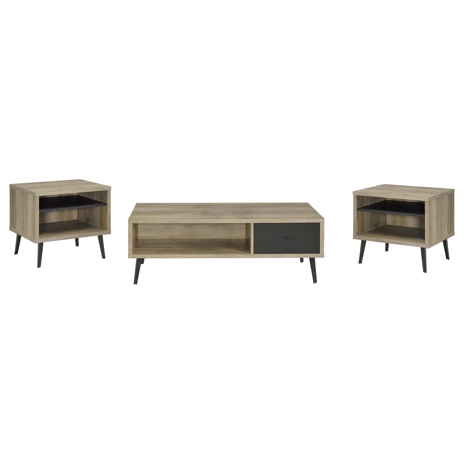 Welsh 3-piece Coffee and End Table Set Distressed Pine - 701038-S3