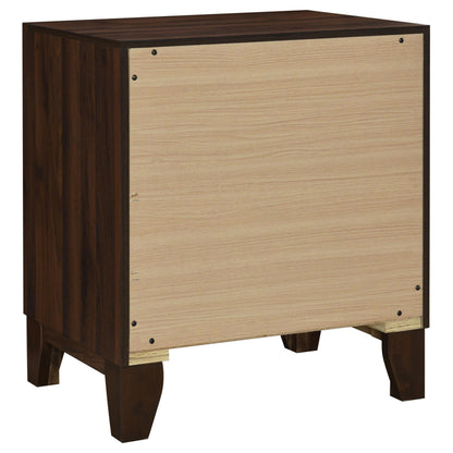Welsley 2-drawer Nightstand Bedside Table Walnut - 223442