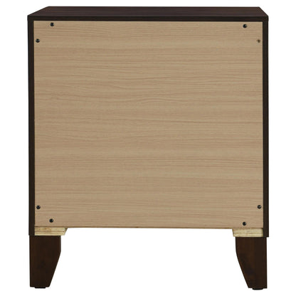Welsley 2-drawer Nightstand Bedside Table Walnut - 223442
