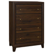 Welsley 4-drawer Chest of Drawers Walnut - 223445