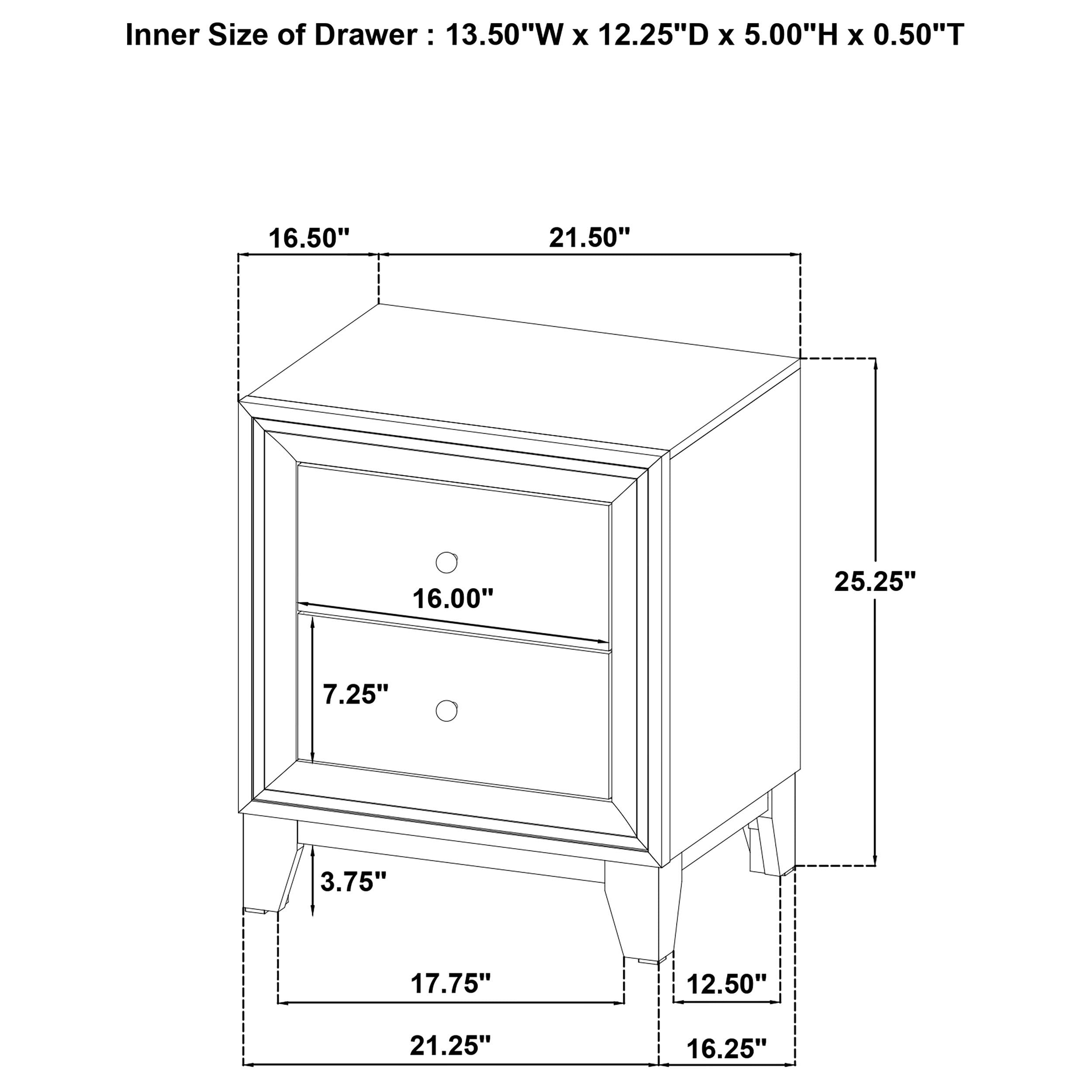 Welsley 5-piece California King Bedroom Set Walnut - 223441KW-S5