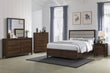 Welsley 5-piece Eastern King Bedroom Set Walnut - 223441KE-S5