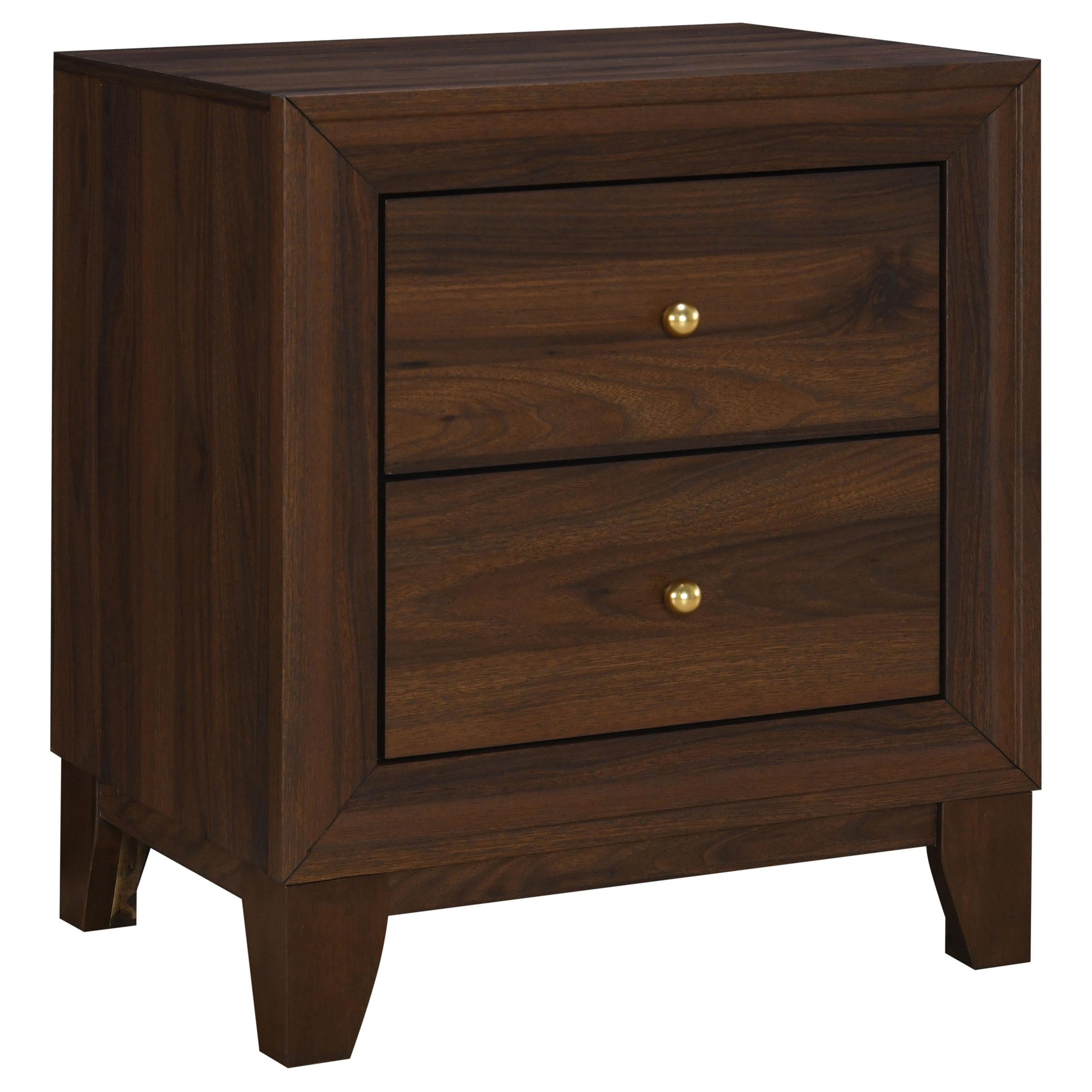 Welsley 5-piece Eastern King Bedroom Set Walnut - 223441KE-S5