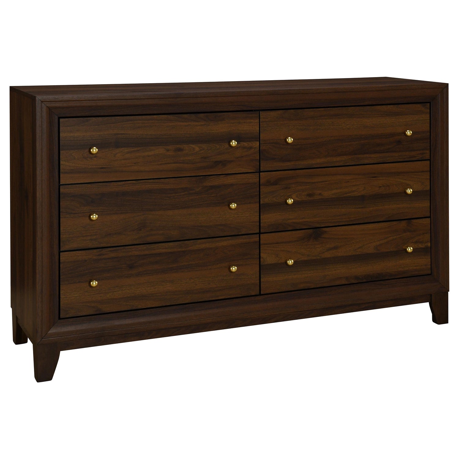 Welsley 5-piece Eastern King Bedroom Set Walnut - 223441KE-S5