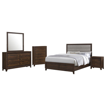 Welsley 5-piece Queen Bedroom Set Walnut - 223441Q-S5