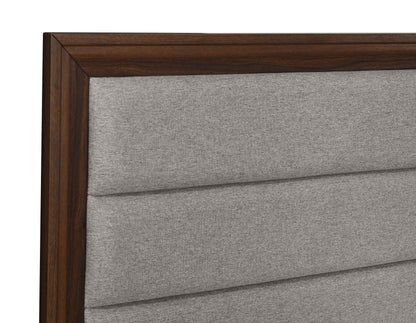 Welsley 50-inch Upholstered Queen Bed Walnut - 223441Q