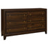 Welsley 6-drawer Dresser Cabinet Walnut - 223443