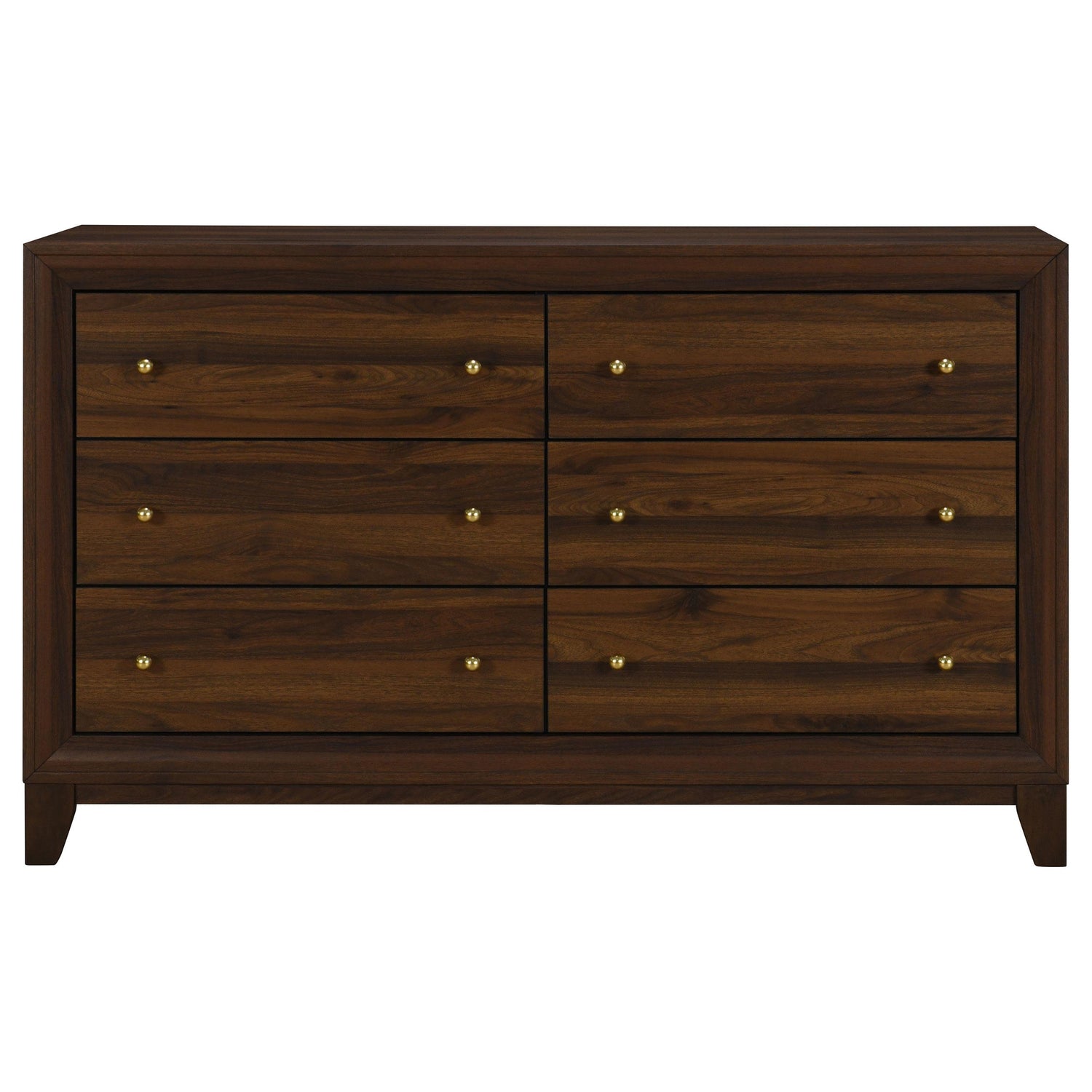 Welsley 6-drawer Dresser Cabinet Walnut - 223443
