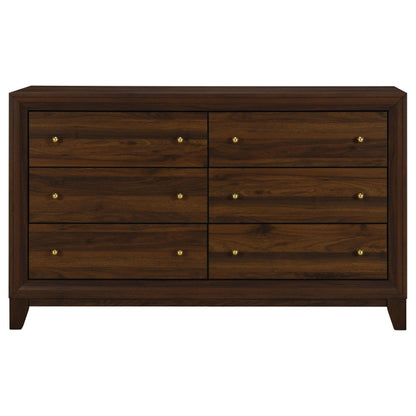 Welsley 6-drawer Dresser Cabinet Walnut - 223443