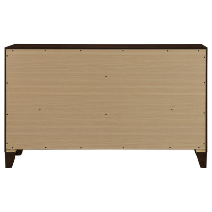 Welsley 6-drawer Dresser Cabinet Walnut - 223443
