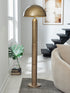Wendfield Antique Gold Finish Floor Lamp - L208511