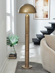 Wendfield Antique Gold Finish Floor Lamp - L208511