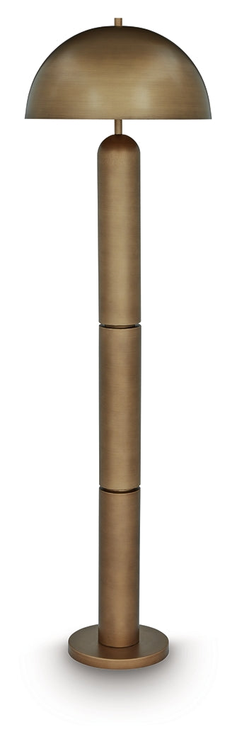Wendfield Antique Gold Finish Floor Lamp - L208511
