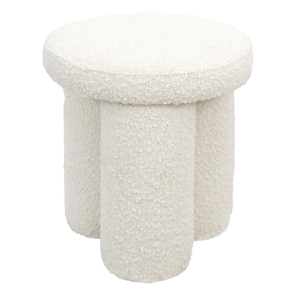 Wesley Ivory Boucle Stool - STL00501301