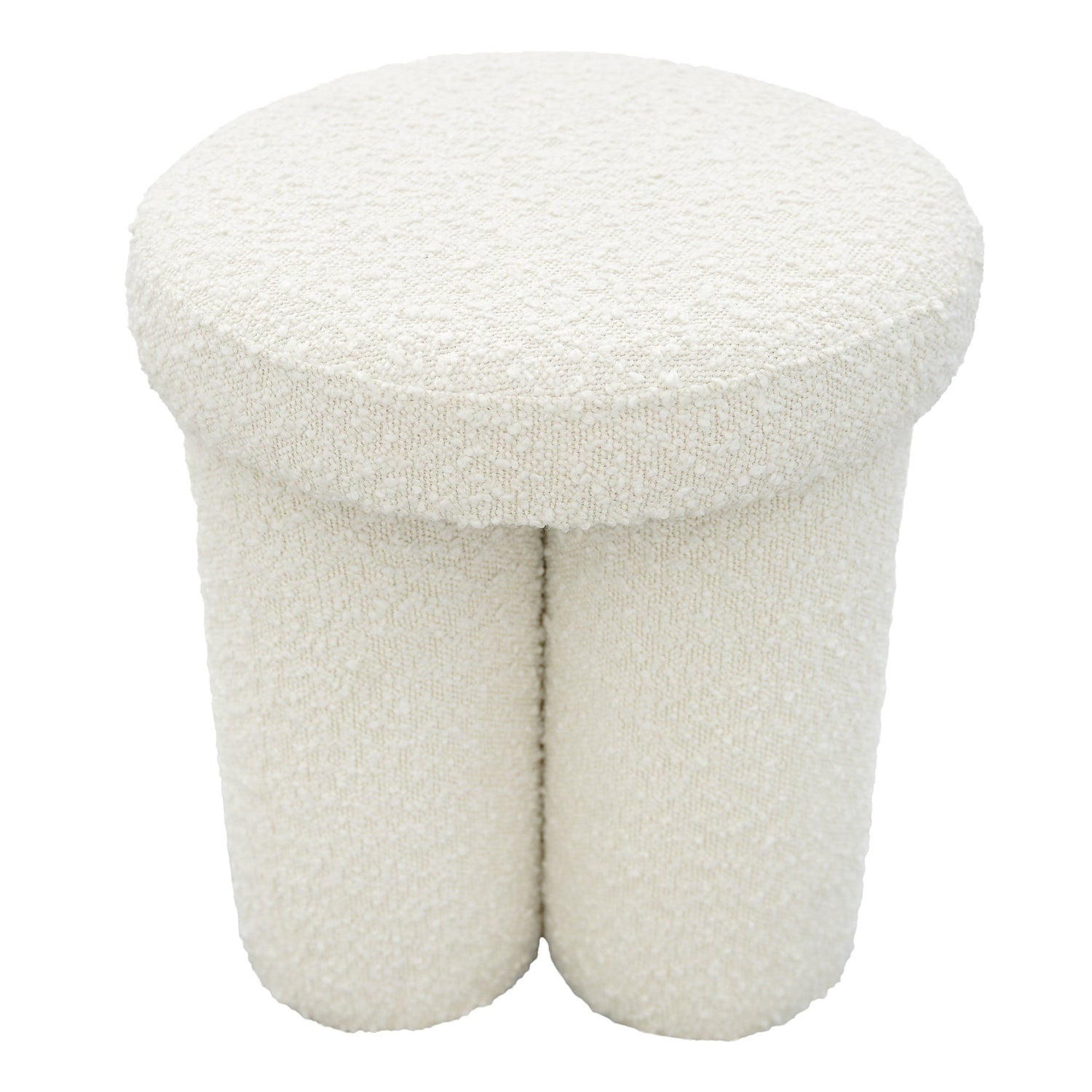 Wesley Ivory Boucle Stool - STL00501301