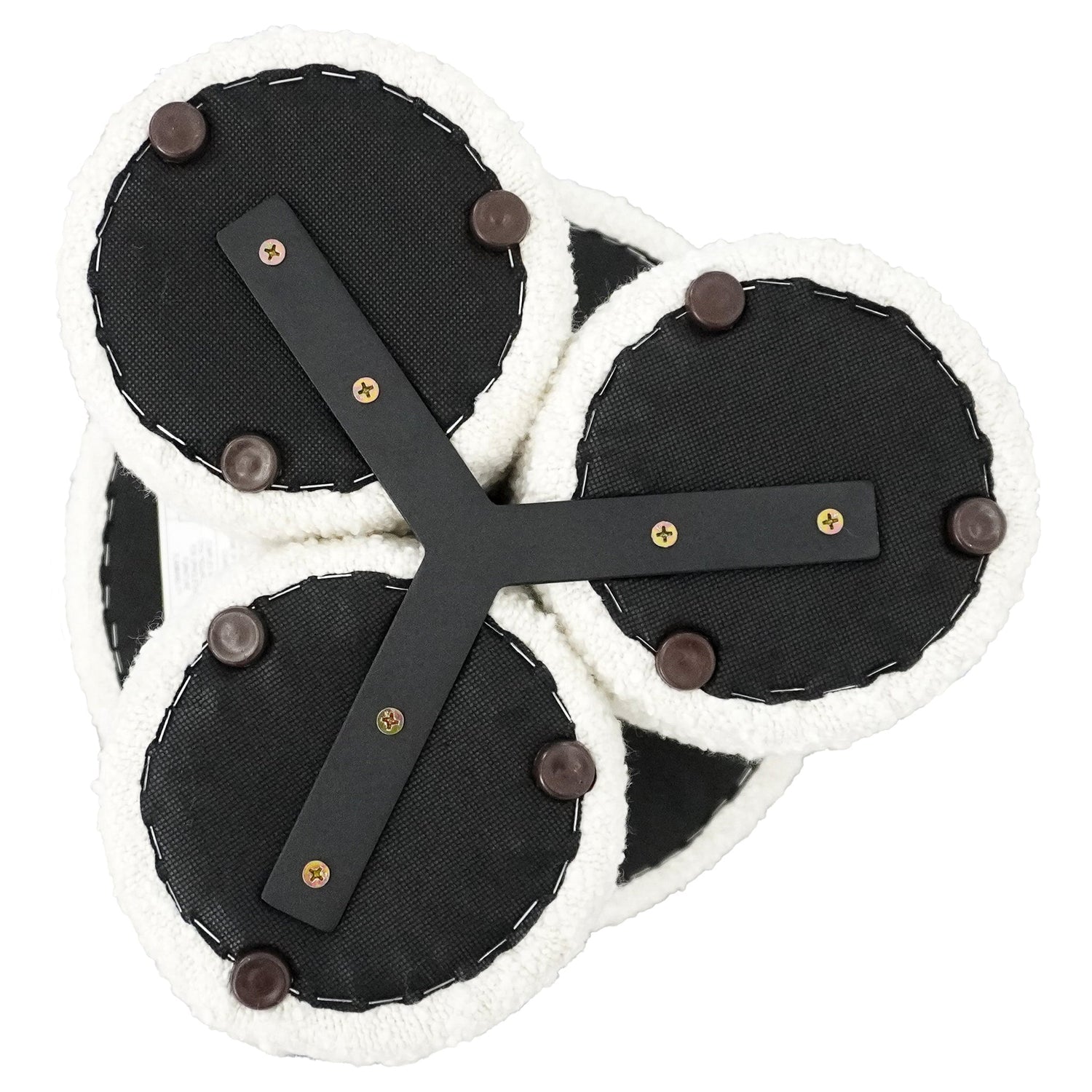 Wesley Ivory Boucle Stool - STL00501301