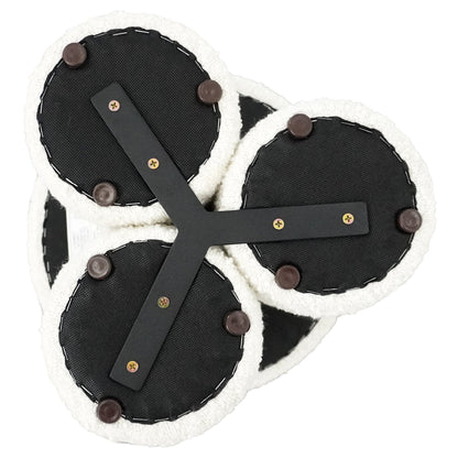 Wesley Ivory Boucle Stool - STL00501301