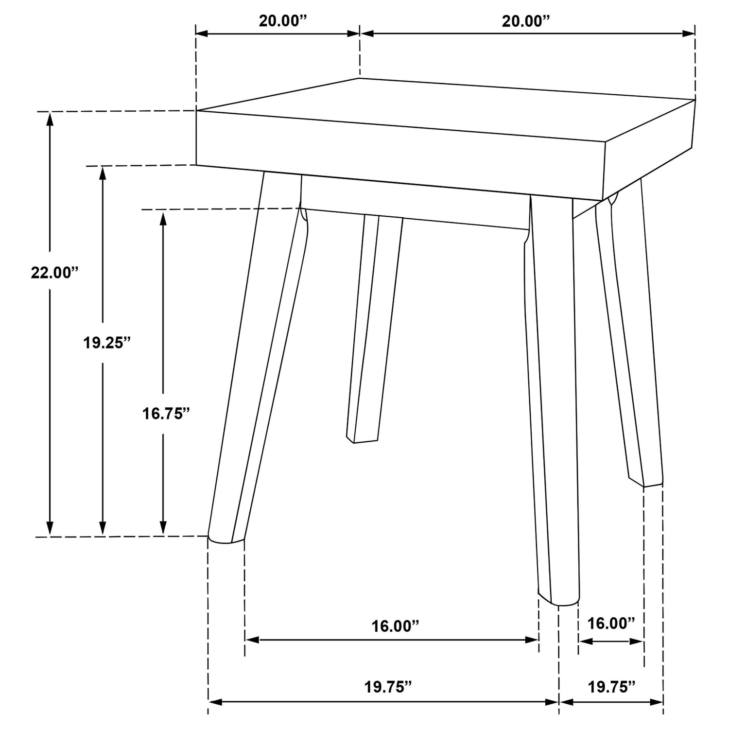 Westerly 2-piece Square Coffee and End Table Set Walnut - 707798-S2